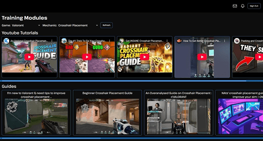 Coaching modules preview